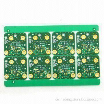 Double-sided PCB with 1.2mm Thickness, Made of FR4 Material and Selective Hard Gold